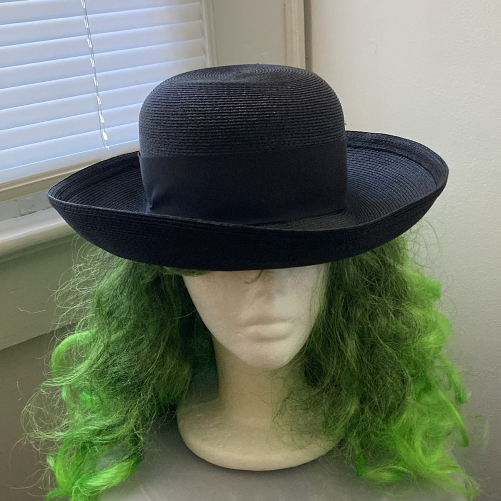 Black color Union brand church Round style hat made in USA